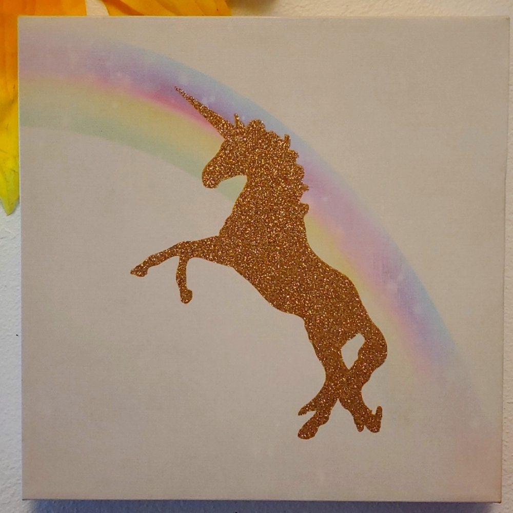 Rainbow Unicorn Canvas